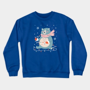 Cute Christmas Bear Crewneck Sweatshirt